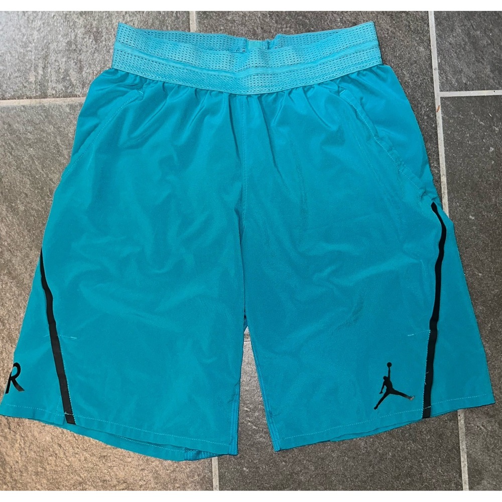 Nike Air Jordan Sport  Dri-fit Shorts Black Green Size‎ Small